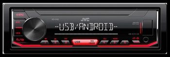 JVC KDX-162 Radio samochodowe USB RED