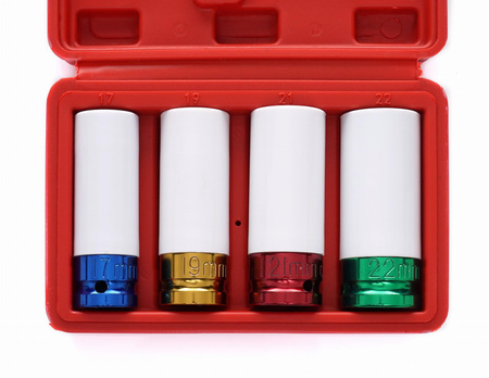 Nasadki do felg 17/19/21/22mm zestaw 1/2" KD10523 - KRAFT&DELE