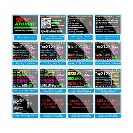 Termostat z gniazdem 230V, licznik energii, WiFi Tuya