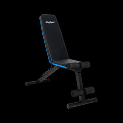 Ławka treningowa skośna wzmocniona z blokadą nóg , REBEL ACTIVE