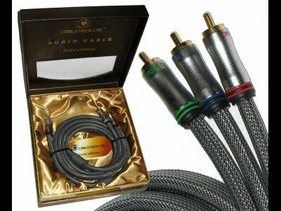 Kabel 3RCA-3RCA 1,8m Gold Edition Cablot