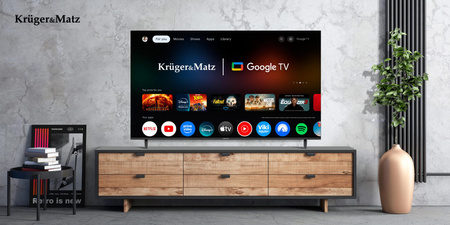 Telewizor Kruger&Matz 65&quot; UHD Google TV 5.0 DVB-T2/T/C H.265 HEVC