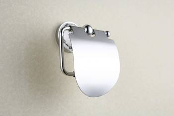 Uchwyt na papier toaletowy z klapką NIKOLAS NIK-57062 Art Platino