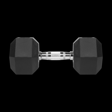 Hantle żeliwne gumowane HEX 2x15 kg REBEL ACTIVE