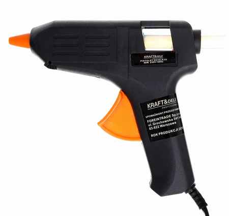 PISTOLET DO KLEJU NA GORĄCO 40W + 7 WKŁADÓW KD10350 - KRAFT&DELE