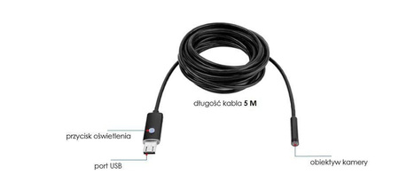 Kamera endoskopowa inspekcyjna 3w1 KD10412 - KRAFT&DELE