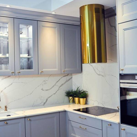 Okap kuchenny GLOBALO Cylindro Isola 39.7 Gold GLOBALO