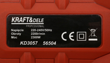 KLUCZ UDAROWY 2300W KD3057 - KRAFT&DELE