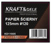 Papier ścierny 50szt. krążek 125mm P120 na rzep KD11805 - KRAFT&DELE