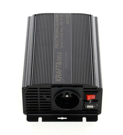 Przetwornica samochodowa 350W 12/24V - 230V - KRAFT&DELE