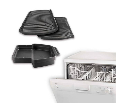 Grill Tefal GC712D ( składany ; 2000W ; kolor srebrny )