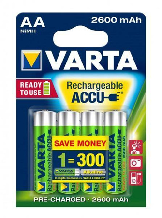 Akumulator R2U 2600mAh VARTA/4szt