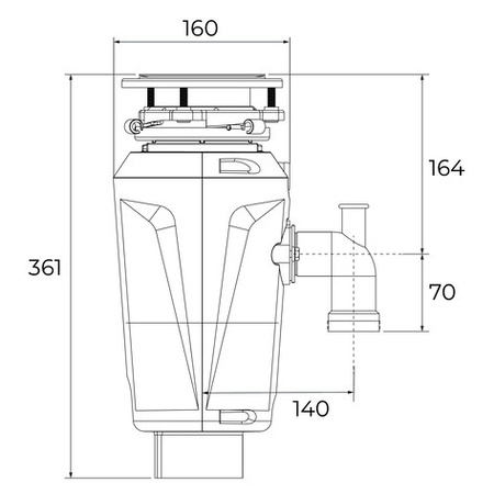 Młynek do odpadów kuchennych TRS 520 TEKA