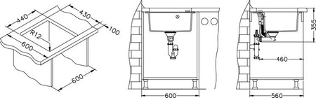 ALVEUS FORMIC 20 zlewozmywak granitowy czarny (4402091)
