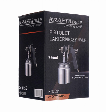 Pistolet lakierniczy HVLP 750ml KD2091 - KRAFT&DELE