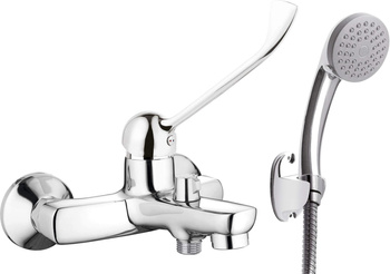 Bateria wannowa z zestawem prysznicowym z dźwignią Clinic (BMO 011C) - Deante