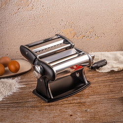 Maszynka do makaronu, ręczna, 3 grubości: 2/6/150 mm, stalowa, KINGHoff, KH-1957 KH-1957