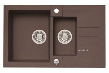 ALVEUS ROCK 70 zlewozmywak granitowy chocolate (4217003)