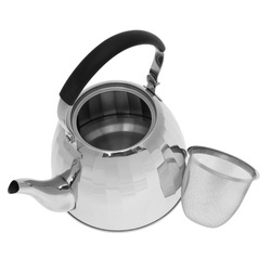 Czajniczek, zaparzacz z sitkiem, stal srebrny1,1l Klausberg KB-7456