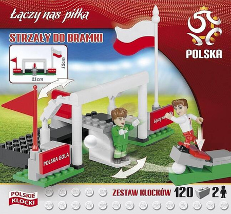 Klocki PZPN 120 elementów Strzały do bramki