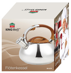 Czajnik tradycyjny 3l, srebrny Kinghoff KH-3274