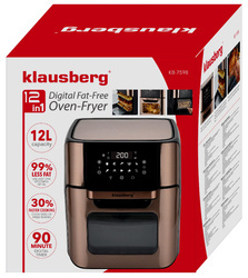 Piekarnik, frytownica beztłuszczowa 12l, brązowy Klausbe KB-7598