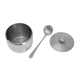 Cukiernica z łyżeczką, stal 560ml Kingh KH-3723