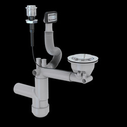 SYFON PUSH UP pojedynczy fi114 magnetyczny automatyczny ALVEUS (1123351)