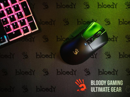 Mysz A4TECH BLOODY R73 ULTRA BLACK WRLS 2,4G+USB (Black)