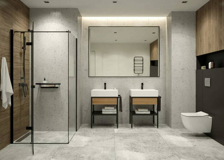 Bateria prysznicowa ścienna (BQH N40M) - Deante