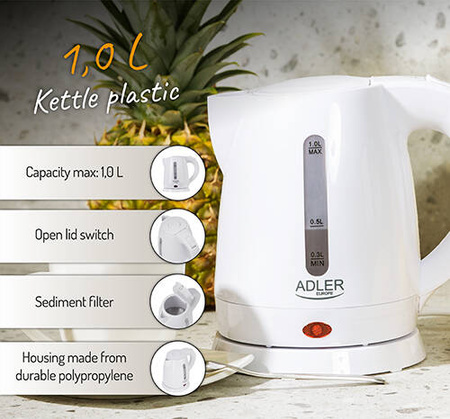 AD 1272 Czajnik plastikowy 1,0 L