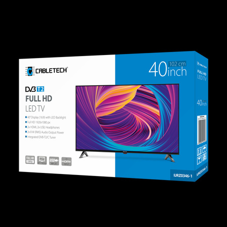 Telewizor Cabletech 40&quot; FHD DVB-T2 H.265 HEVC