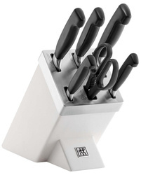 Zestaw noży samoostrzących ZWILLING Four Star 35148-207-0 7 elementów biały