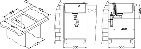 ALVEUS FORMIC 20 zlewozmywak granitowy beton (4402081)