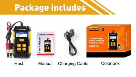 Miernik baterii Konnwei KW510