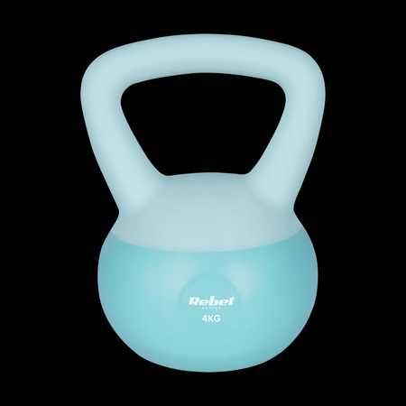 Soft Kettlebell miękki winylowy 4kg REBEL ACTIVE