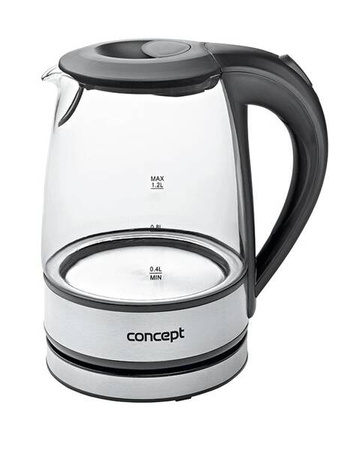 Czajnik elektryczny szklany inox 1,2 l RK4900