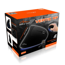 VERTIC RF - Pionowa, bezprzewodowa, ergonomiczna myszka optyczna 2.4GHz, 3200dpi