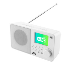 Radio DAB JVC RA-E611W-DAB białe (4975769471520) - JVC