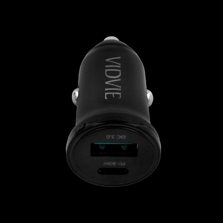 Ładowarka samochodowa 30 W USB + USB typu C z funkcją PowerDelivery i QuickCharge