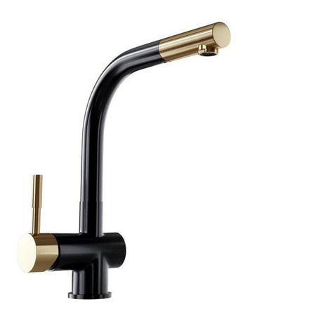 Bateria kuchenna GLOBALO Lobio Black/Light Gold Mat Ring GLOBALO