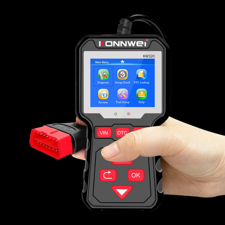 Miernik diagnostyczny, skaner OBD2 Konnwei KW320