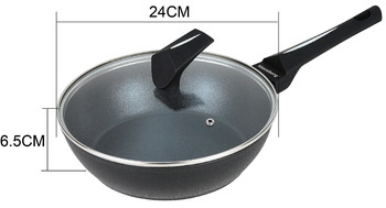 Patelnia głęboka z pokrywką, Ø24CM Klaus KB-7691