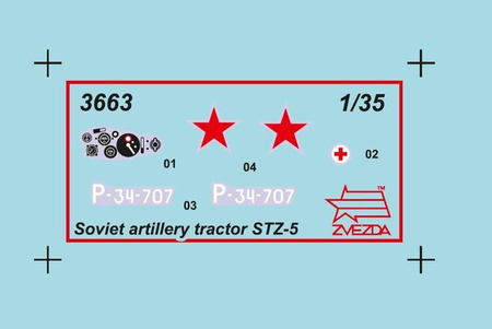 Model plastikowy STZ-5 radziecki ciągnik artyleryjski