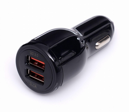 Ładowarka samochodowa QUICK CHARGE 2 porty USB KD1235 - KRAFT&DELE