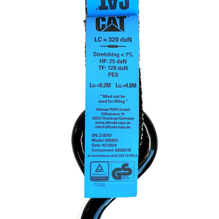 Pasy transportowe CAT 980491IE 2 szt/2,5 cm x 5,0m/500kg (4710025142444) - marka niezdefiniowana