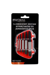Wykrętaki do zerwanych śrub 5 el. KD10263 - KRAFT&DELE
