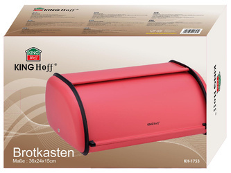 Chlebak stal, czerwony KINGHoff KH-1753
