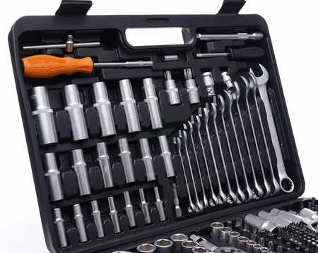 Zestaw narzędzi 219el. klucze nasadowe KD10470 - KRAFT&DELE