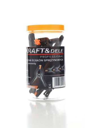Zestaw ścisków sprężynowych 2/3' KD10186 - KRAFT&DELE